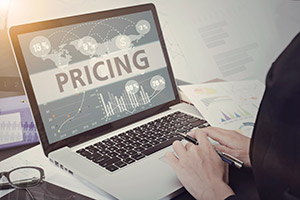 Chart showcasing variable computer rental pricing factors