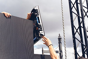 Additional cost for custom LCD/LED Video Wall Setup & Teardown Services.