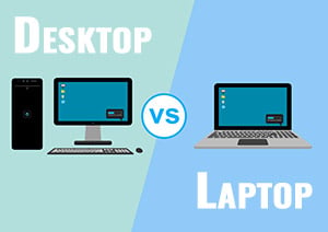 Laptop and desktop comparison for business rentals