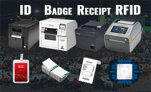 types-of-event-printers Different types of printers for event registration with varying features.