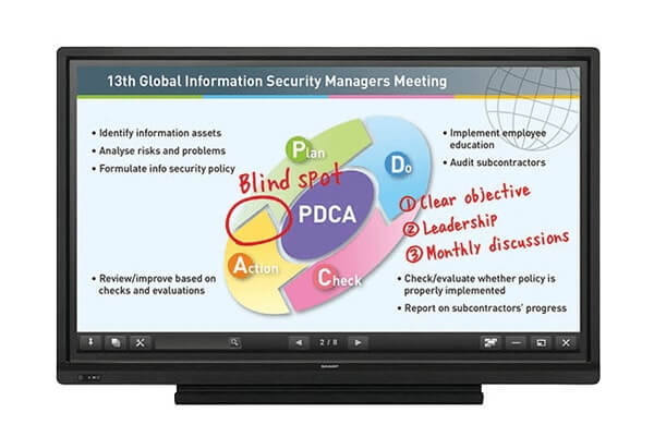  Sharp 70″ PN-L703A Interactive Display rental unit