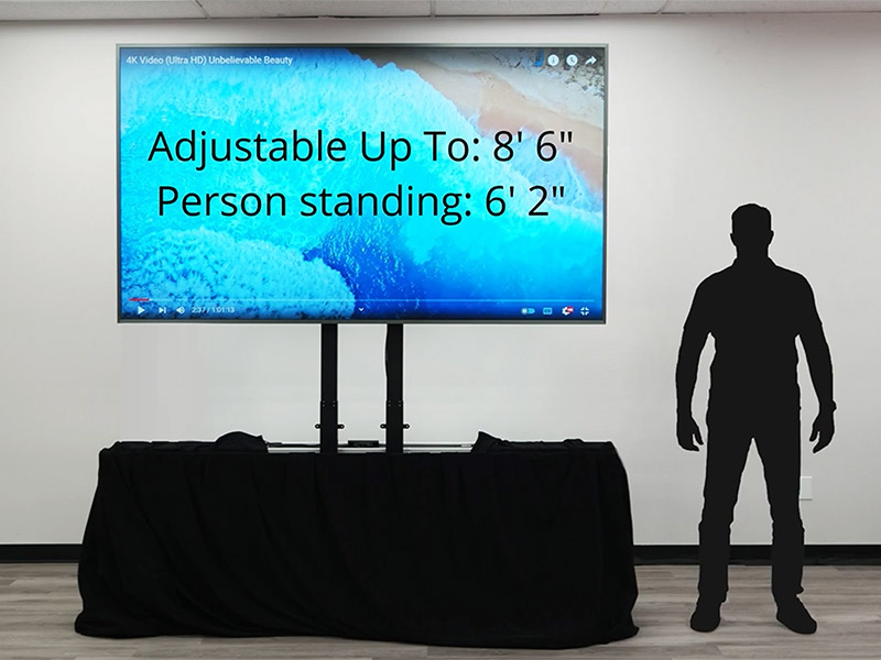  Samsung 98″ 4K Display w/ Motorized Lift Case rental unit